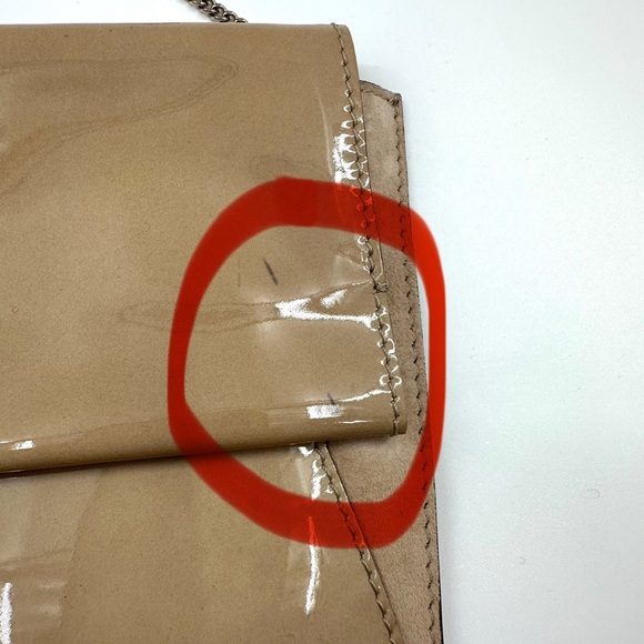 MaxMara Tan Clutch with Gold Shoulder Chain - Picture 5 of 6